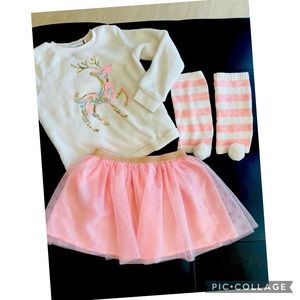 Girls Cynthia Rowley reindeer winter set 5-6